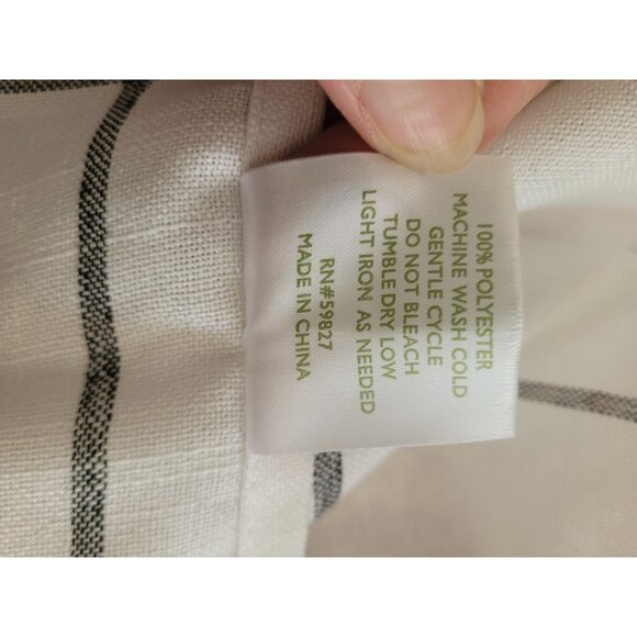 Laura Ashley 12-Piece Black White Check Plaid Poly Napkin Set NEW cottage core - Picture 3 of 7